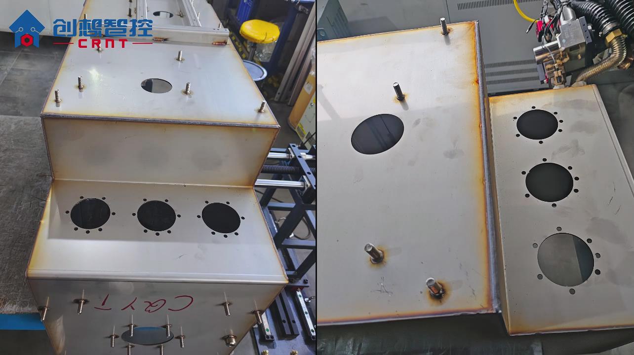 創(chuàng)想智控焊縫激光跟蹤系統(tǒng)協(xié)同發(fā)那科機器人在箱體焊接自動化的應(yīng)用