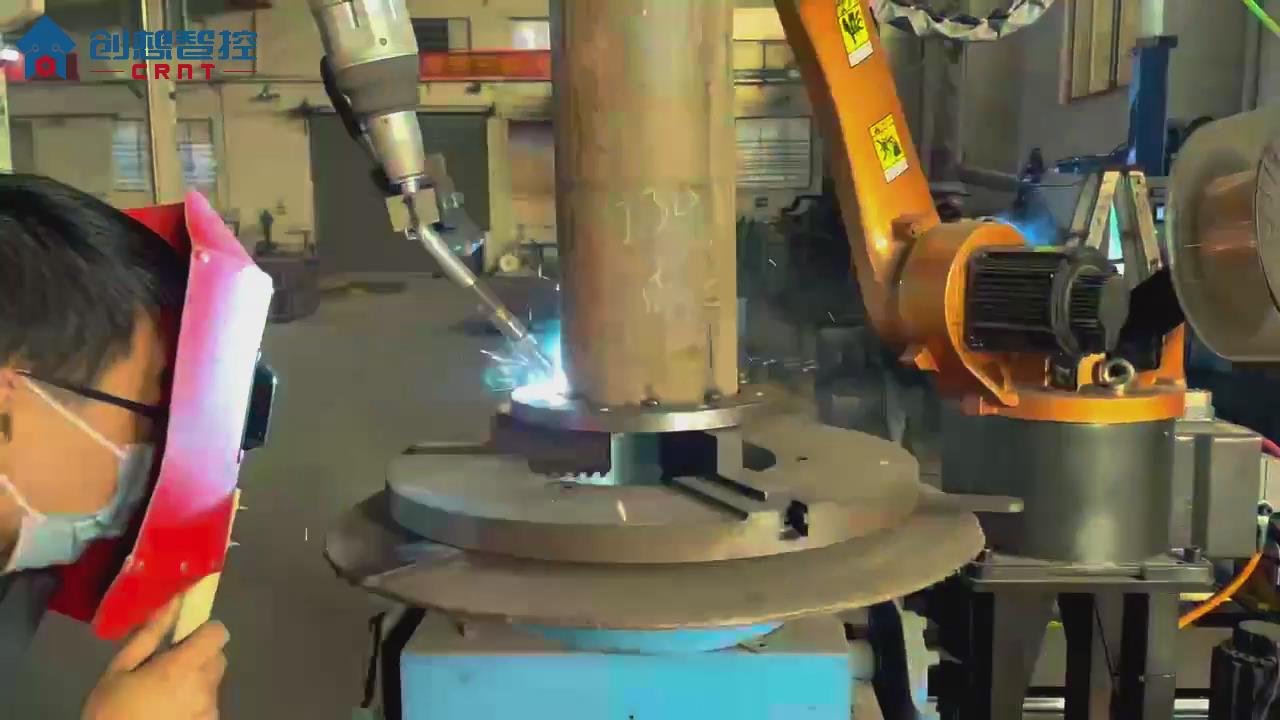 創(chuàng)想視覺焊縫跟蹤系統(tǒng)適配廣數機器人在電力行業(yè)變壓器焊接的應用